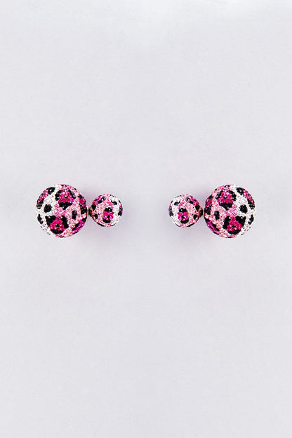 Pink Swarovski Stud Earrings
