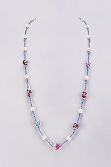 Blue Swarovski Long Necklace