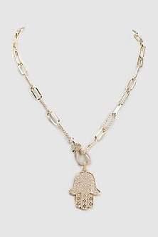 White American Diamond Mala