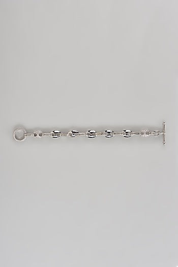 White Finish American Diamond Bracelet