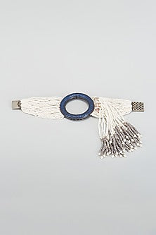 White Finish Crystal Bracelet