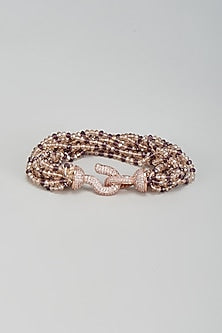Rose Gold Finish Crystal Bracelet