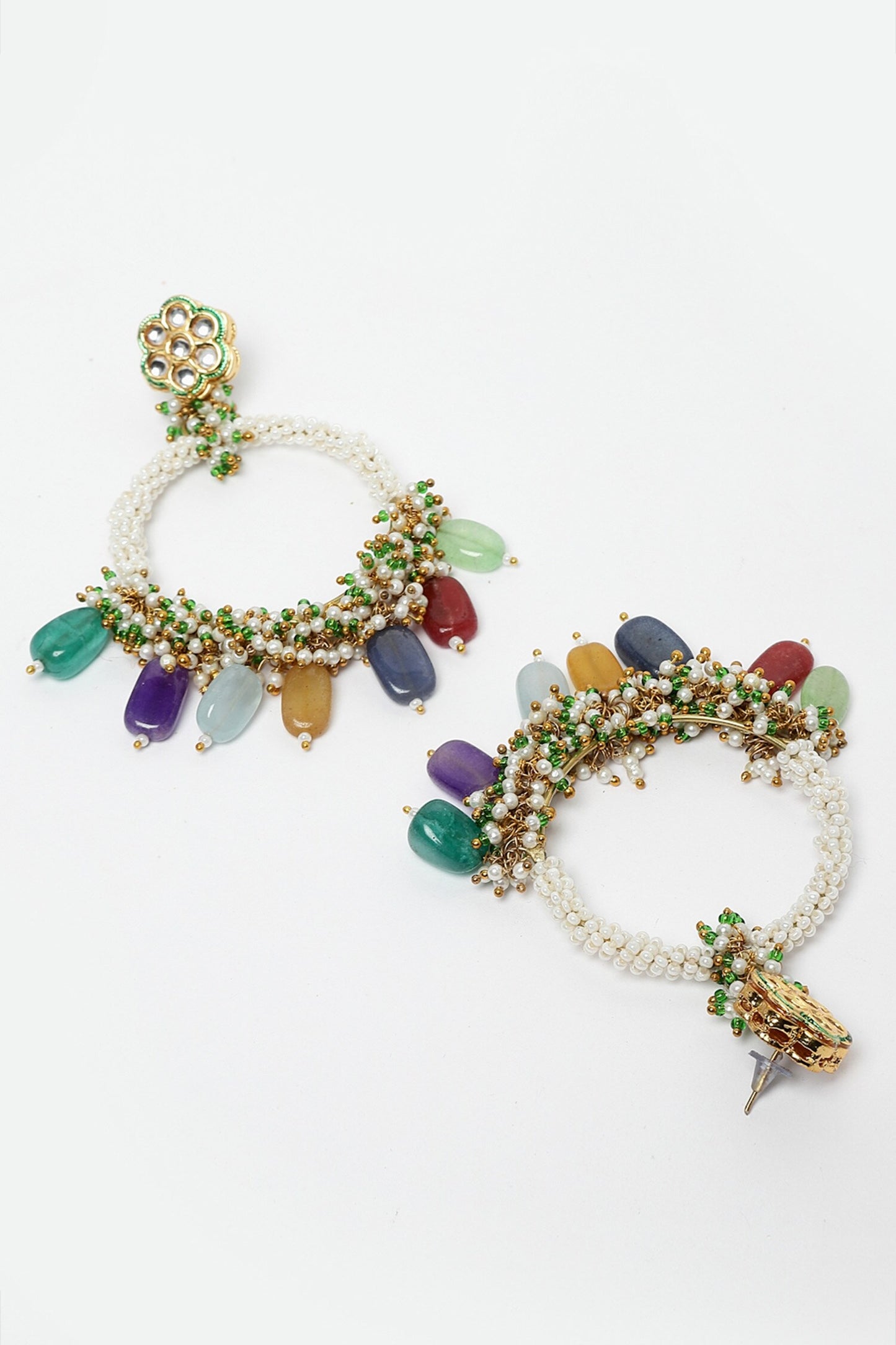 Kundan Embellished Chandbalis 