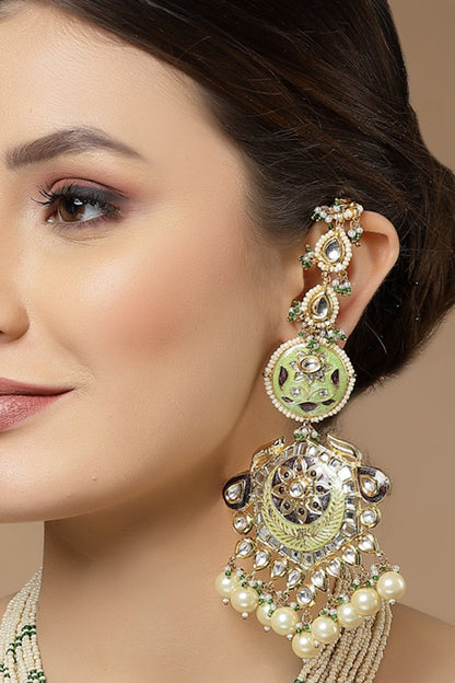 Meenakari Work Dangler Earrings 