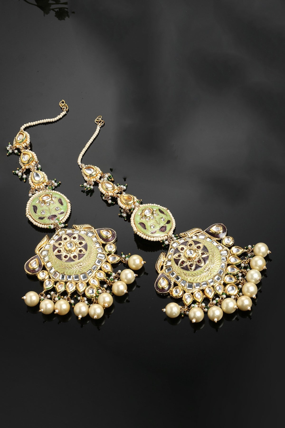 Meenakari Work Dangler Earrings 