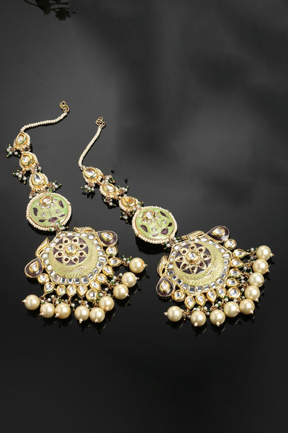Meenakari Work Dangler Earrings 