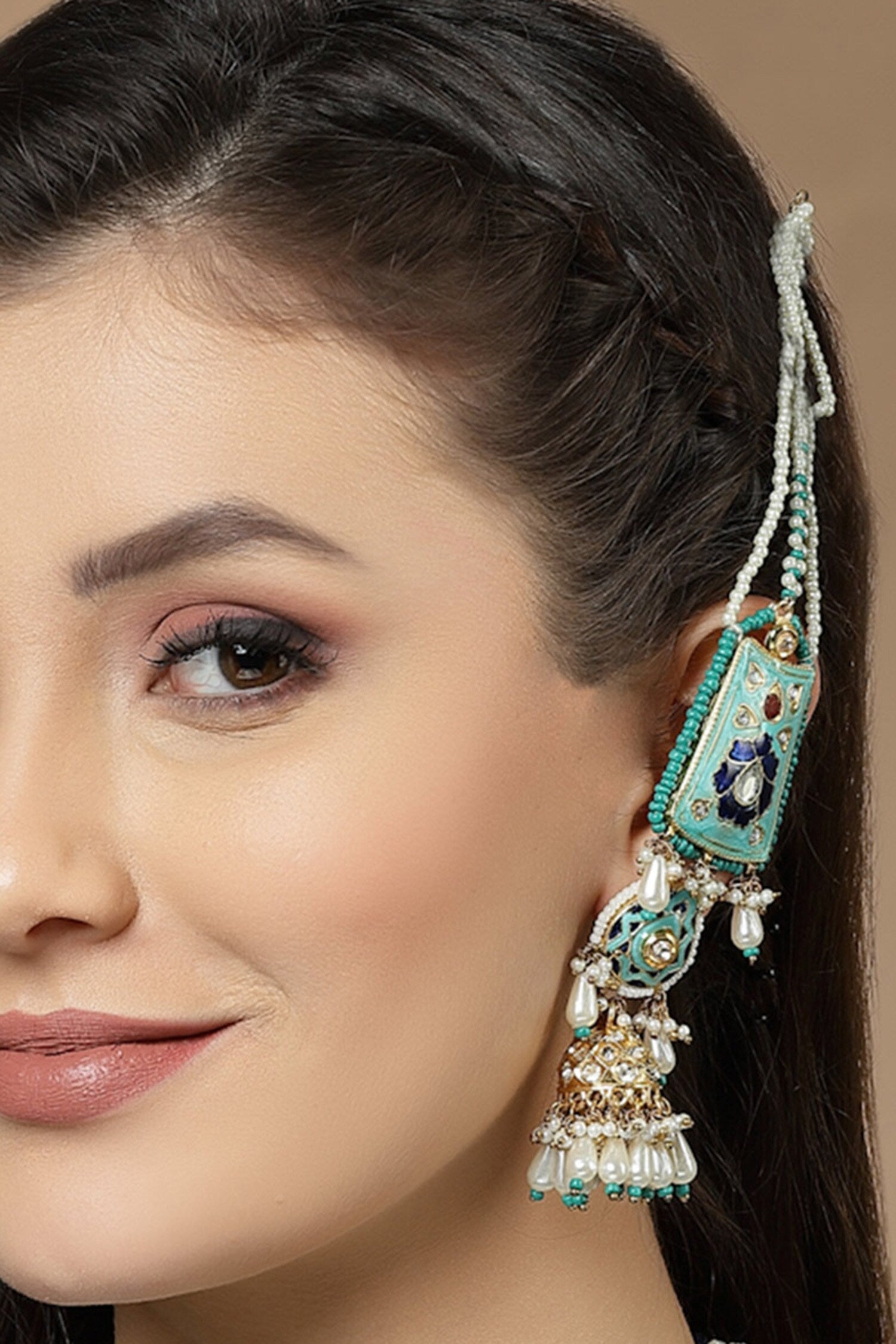 Meenakari Work Jhumkis 