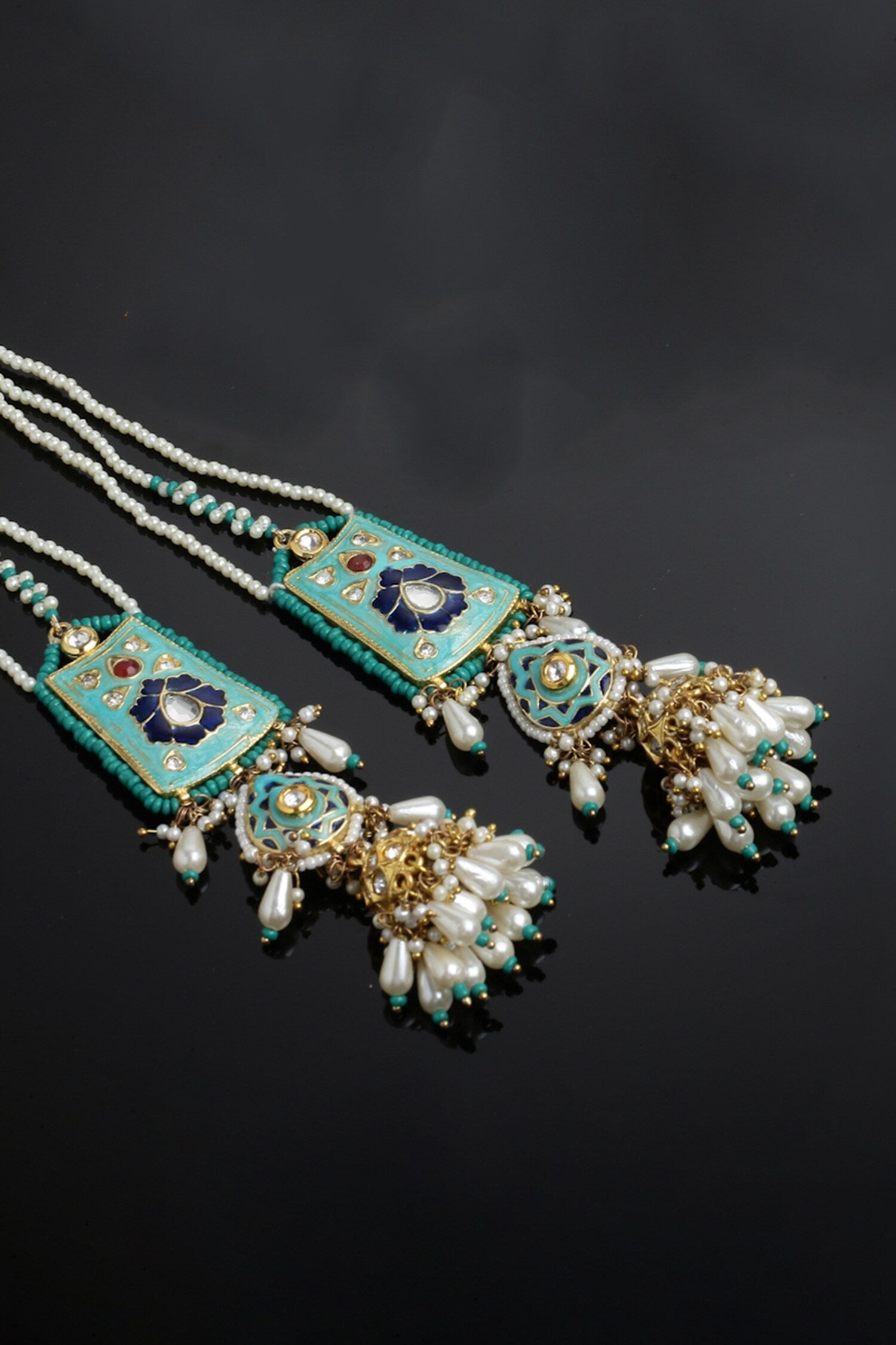 Meenakari Work Jhumkis 