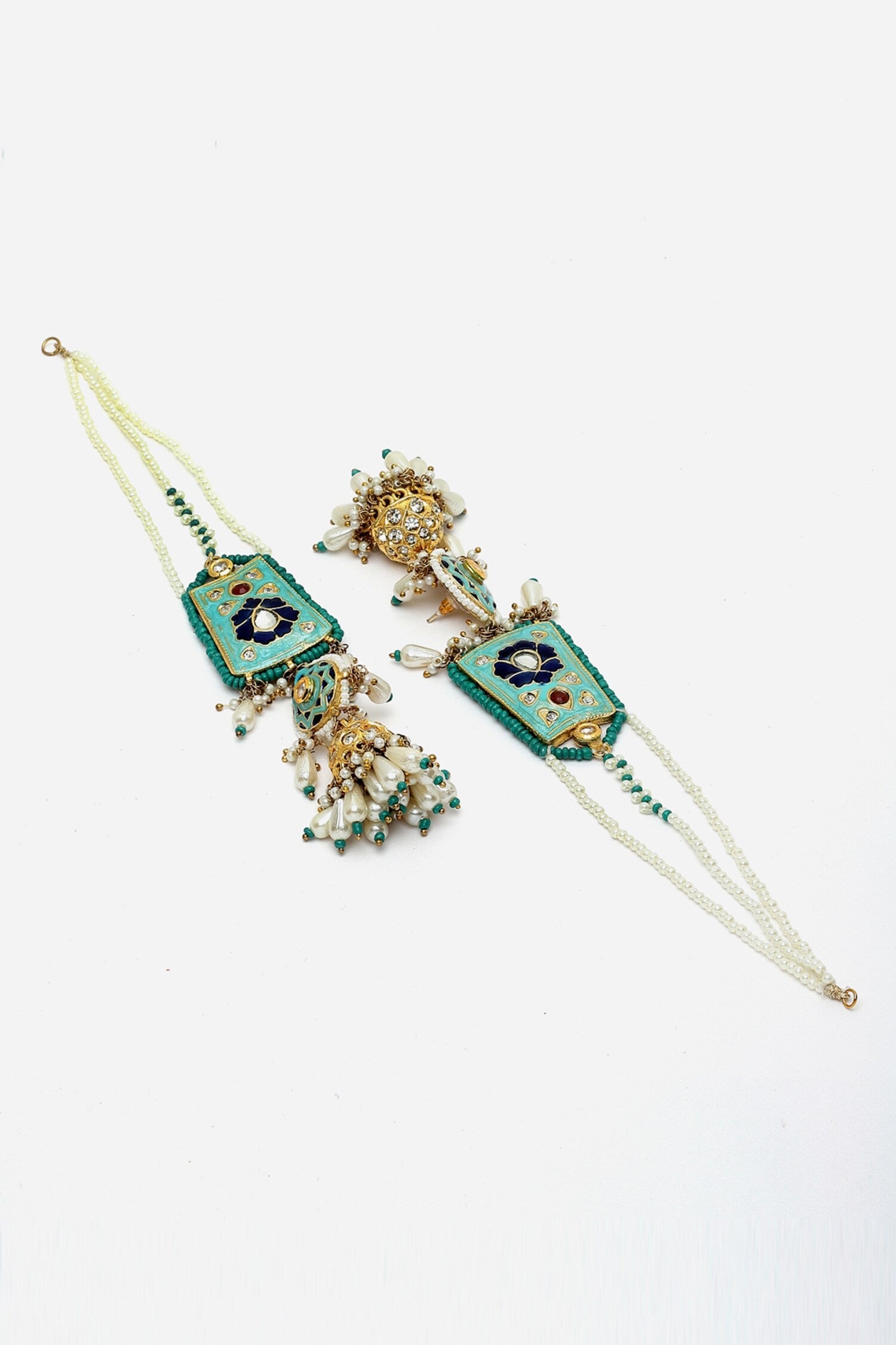 Meenakari Work Jhumkis 