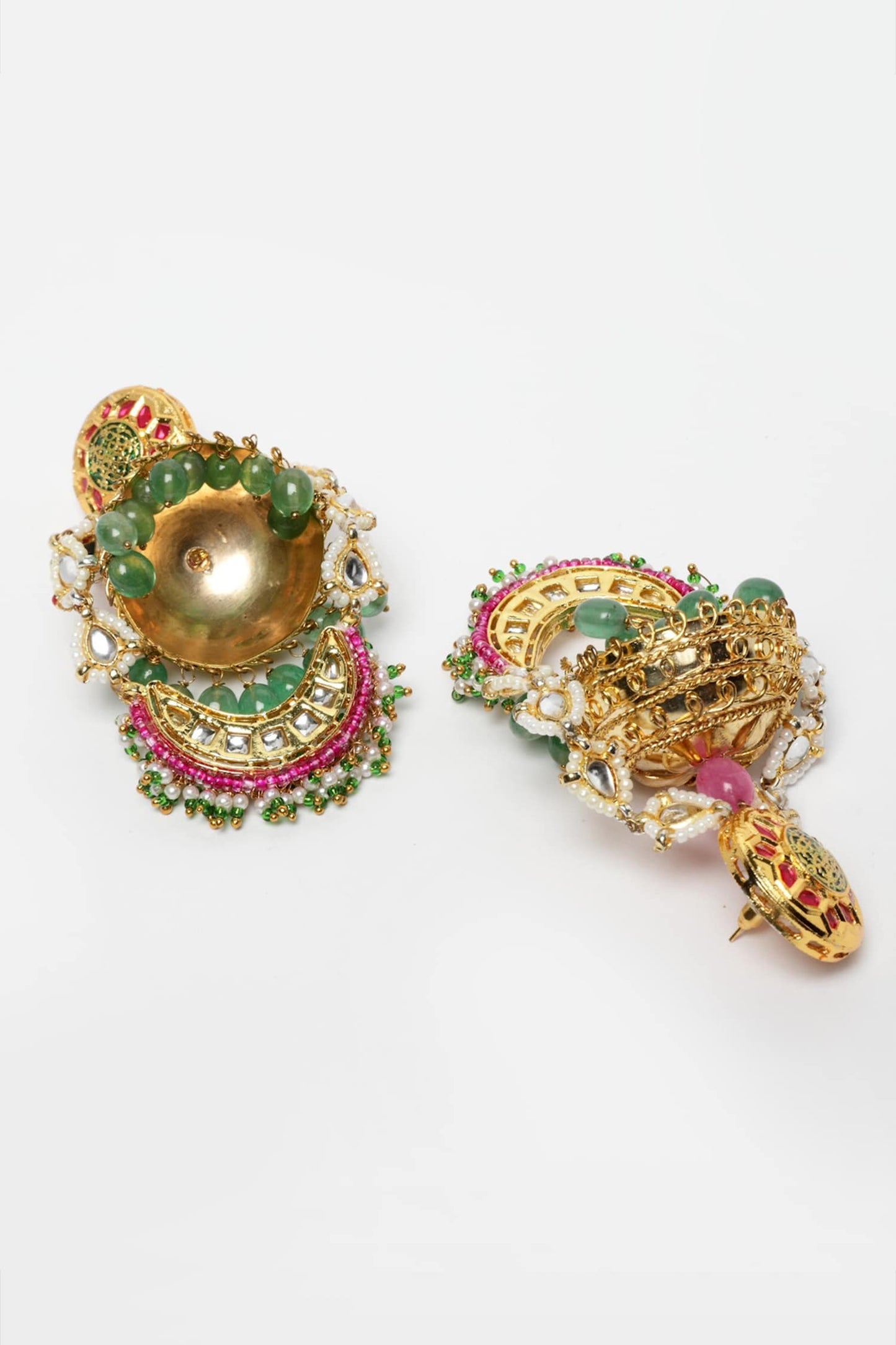 Stone Embellished Jhumkas 