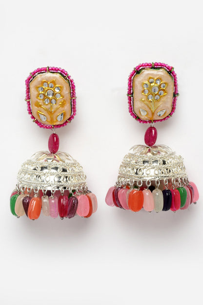Stone Drop Jhumkas 