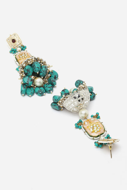 Stone Drop Jhumkis 