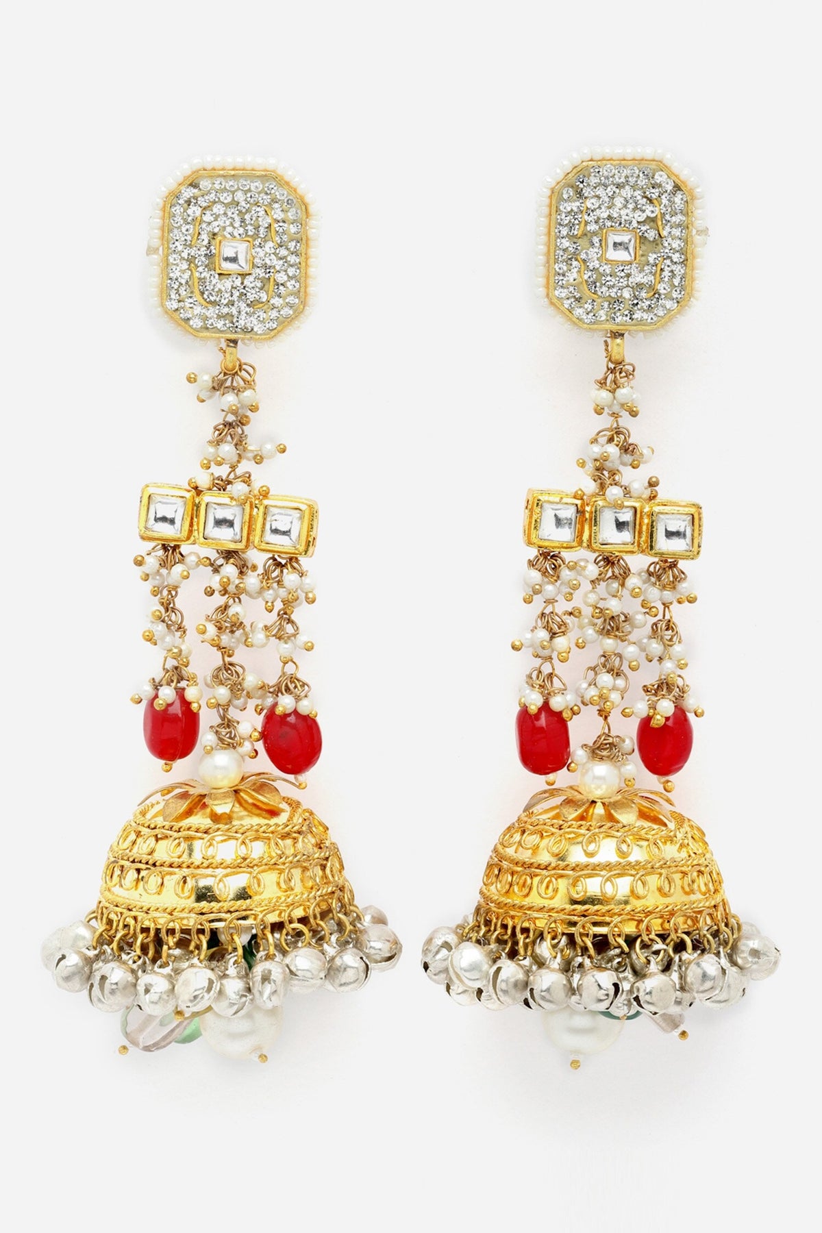 Ghungroo Drop Long Jhumkis 