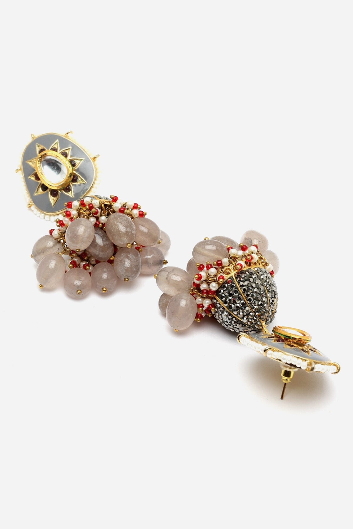 American Diamond Embellished Jhumkis 