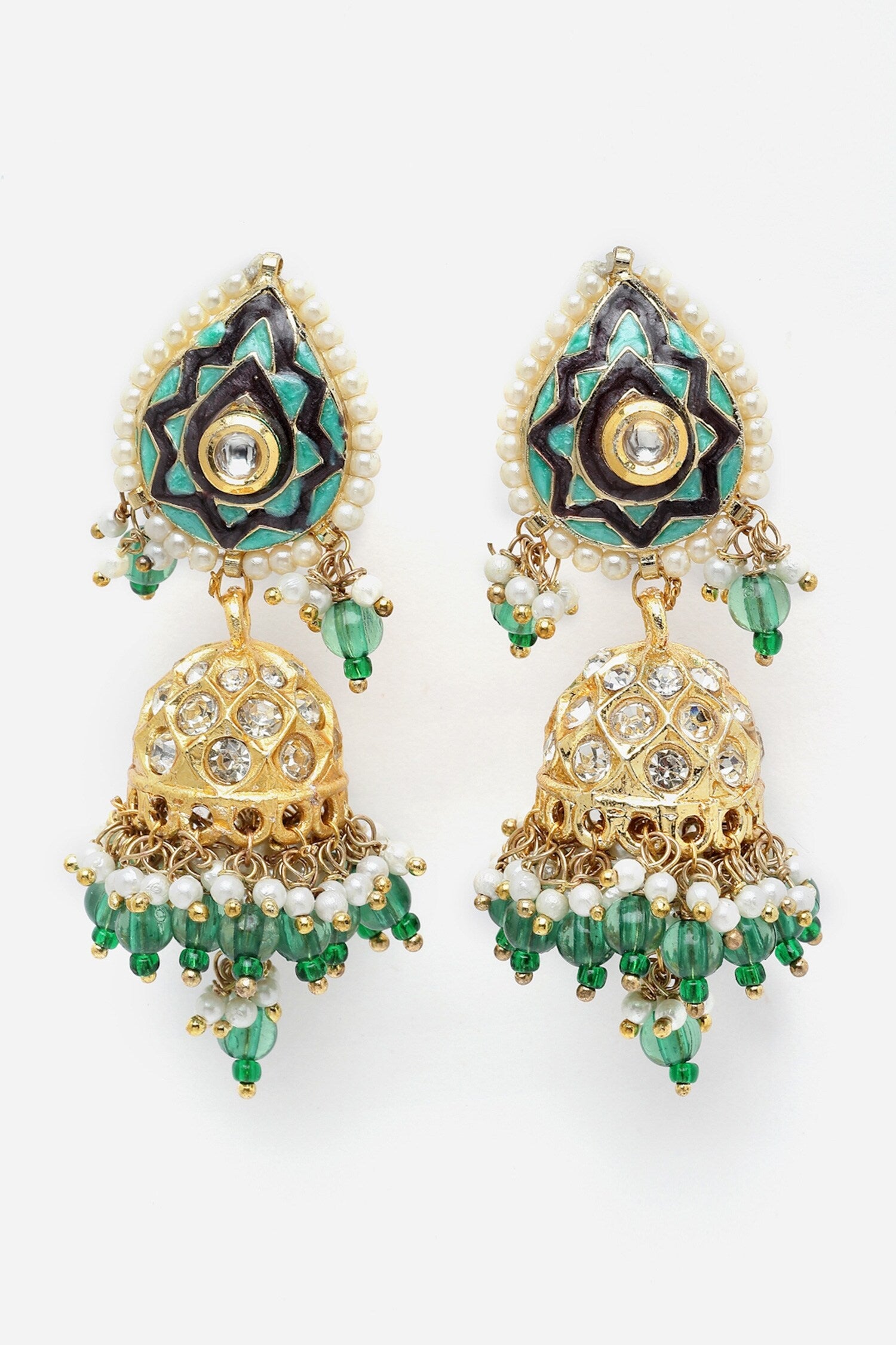 Tear Drop Shape Jhumkis 