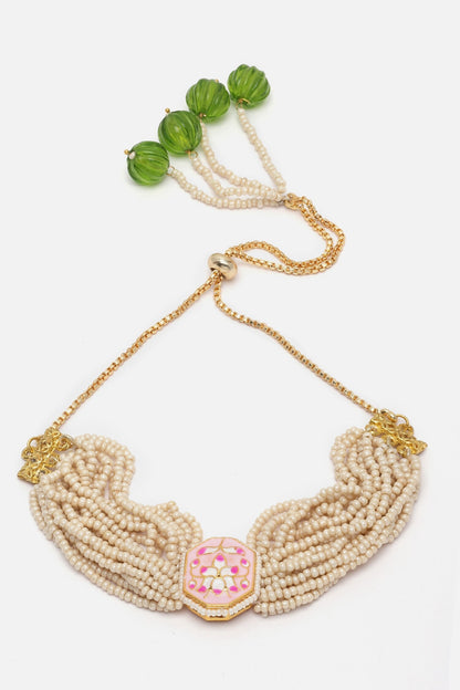 Layered Pearl Strewn Bracelet 