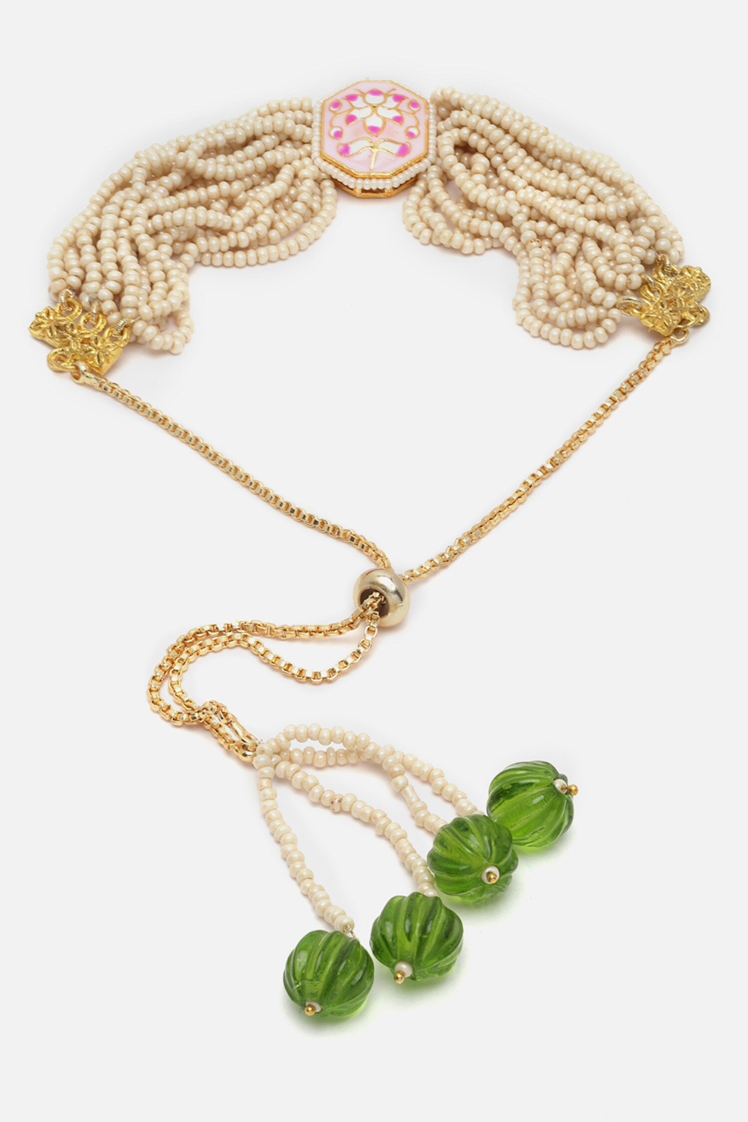 Layered Pearl Strewn Bracelet 