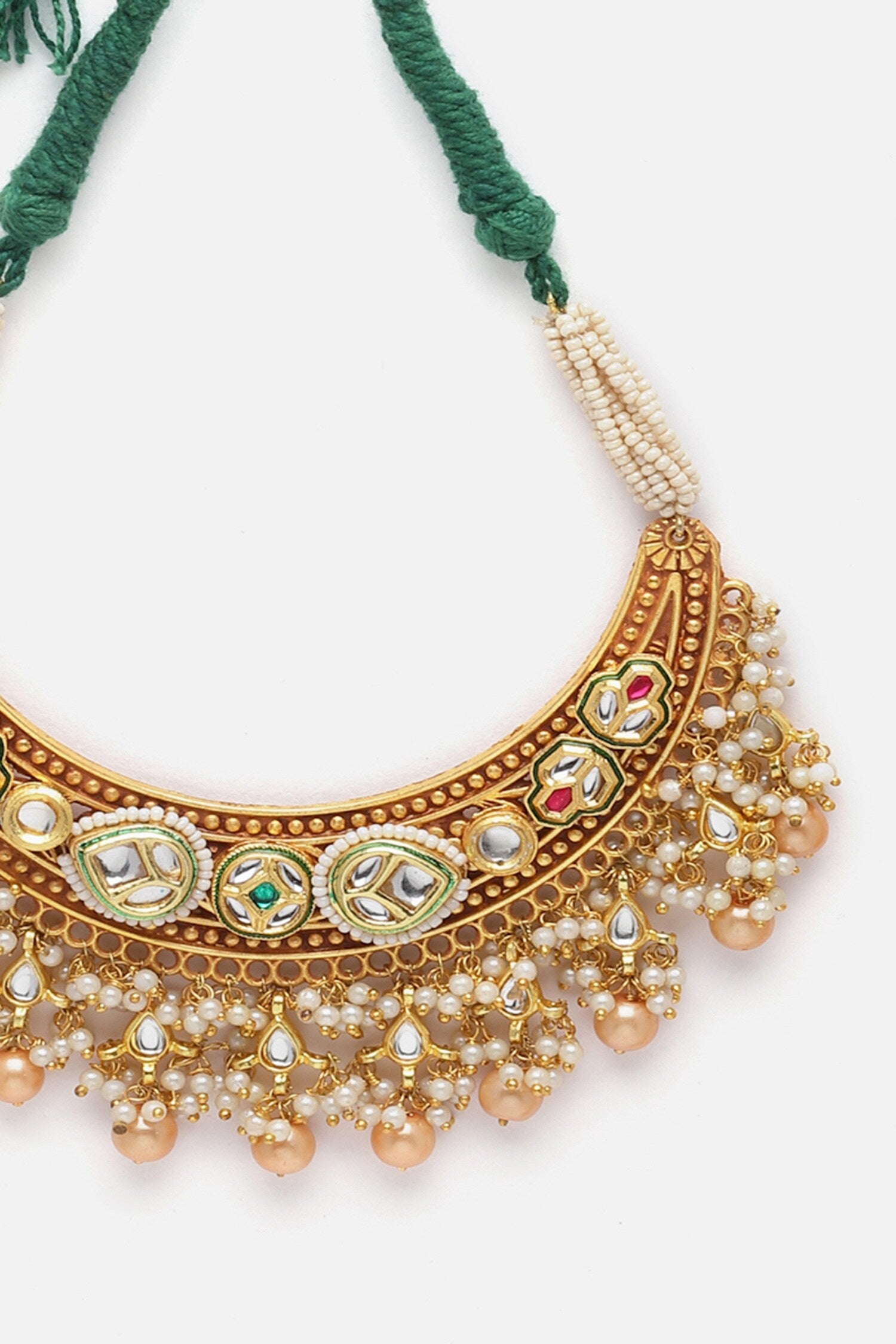 Pearl Drop Embellished Choker 