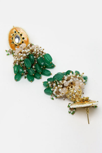 Pearl Layered Pendant Choker Set 