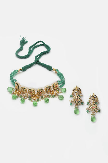 Bead Drop Choker Set 