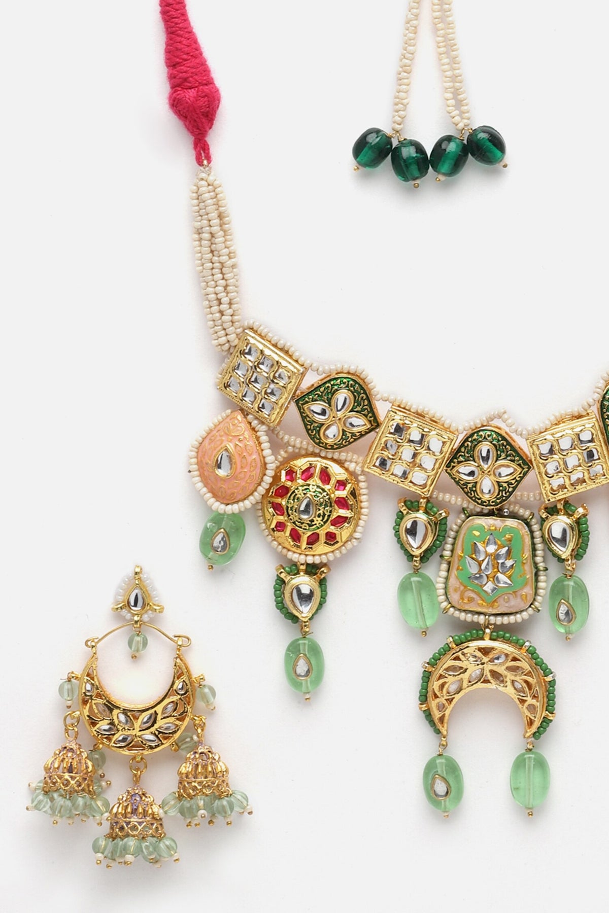 Meenakari Work Choker Set 