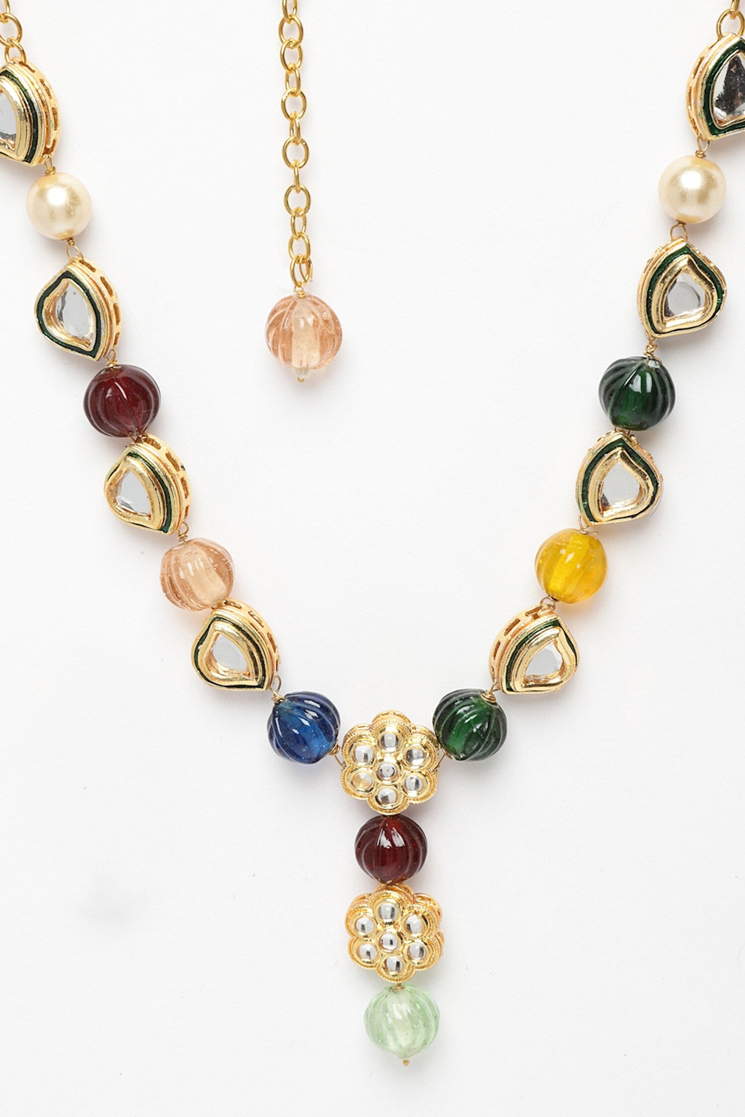 Emerald Embellished Necklace 