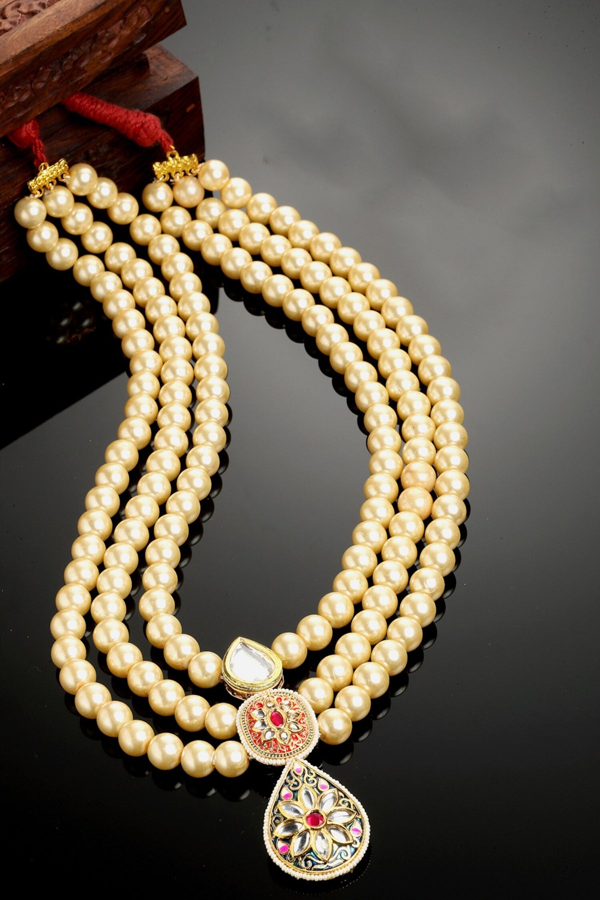Multi Layered Pearl Necklace 