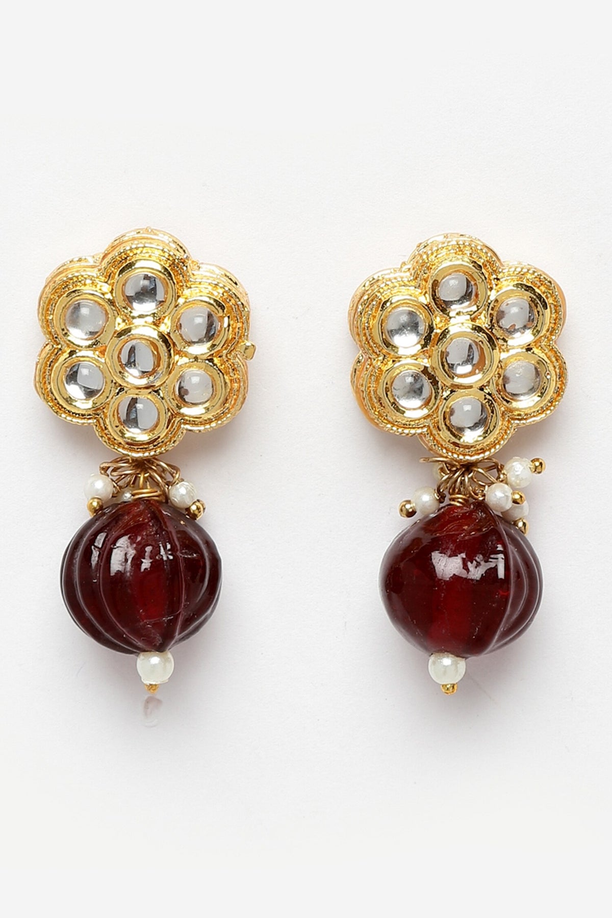 Kundan Embellished Necklace Set 