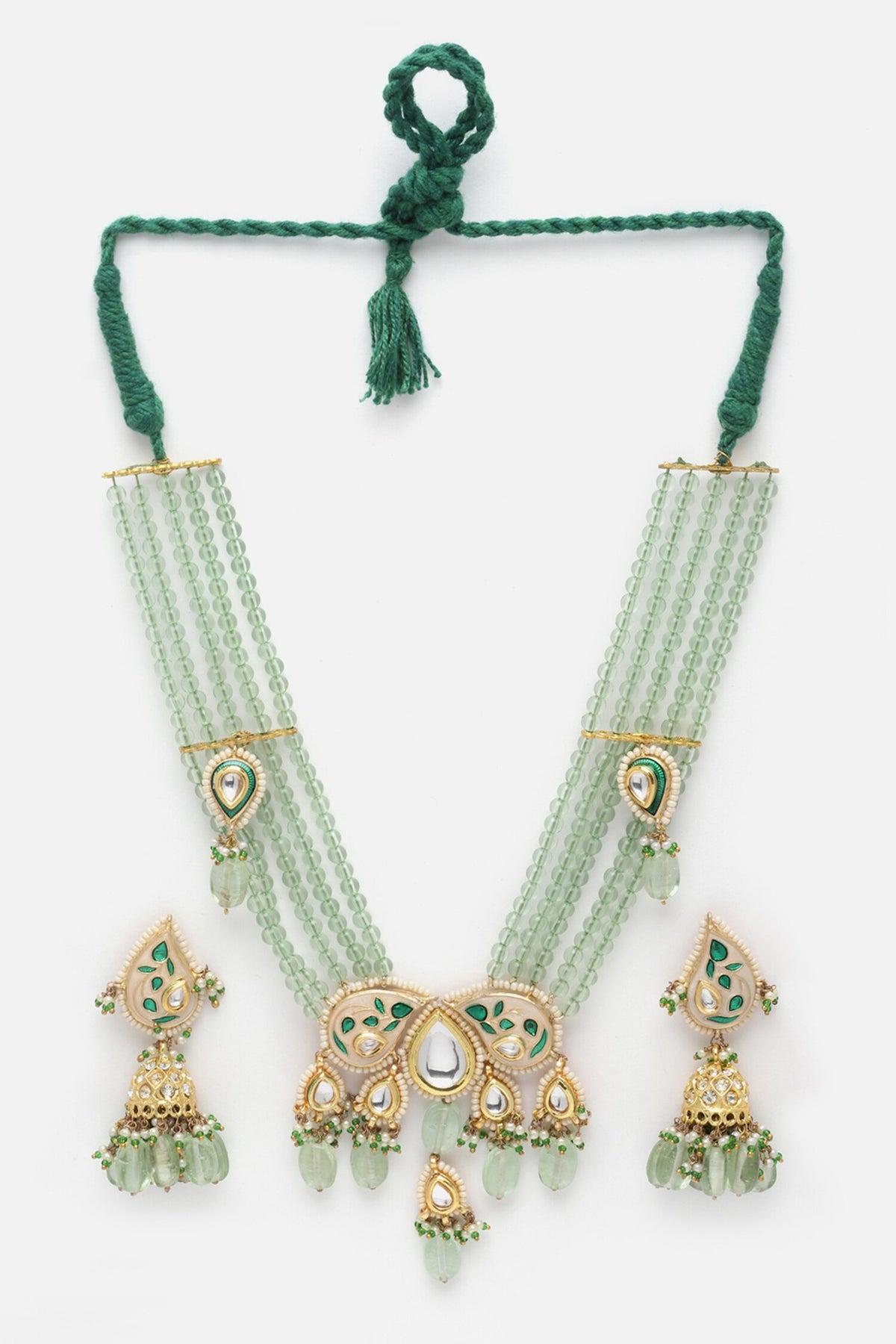 Meenakari Work Pendant Necklace Set 