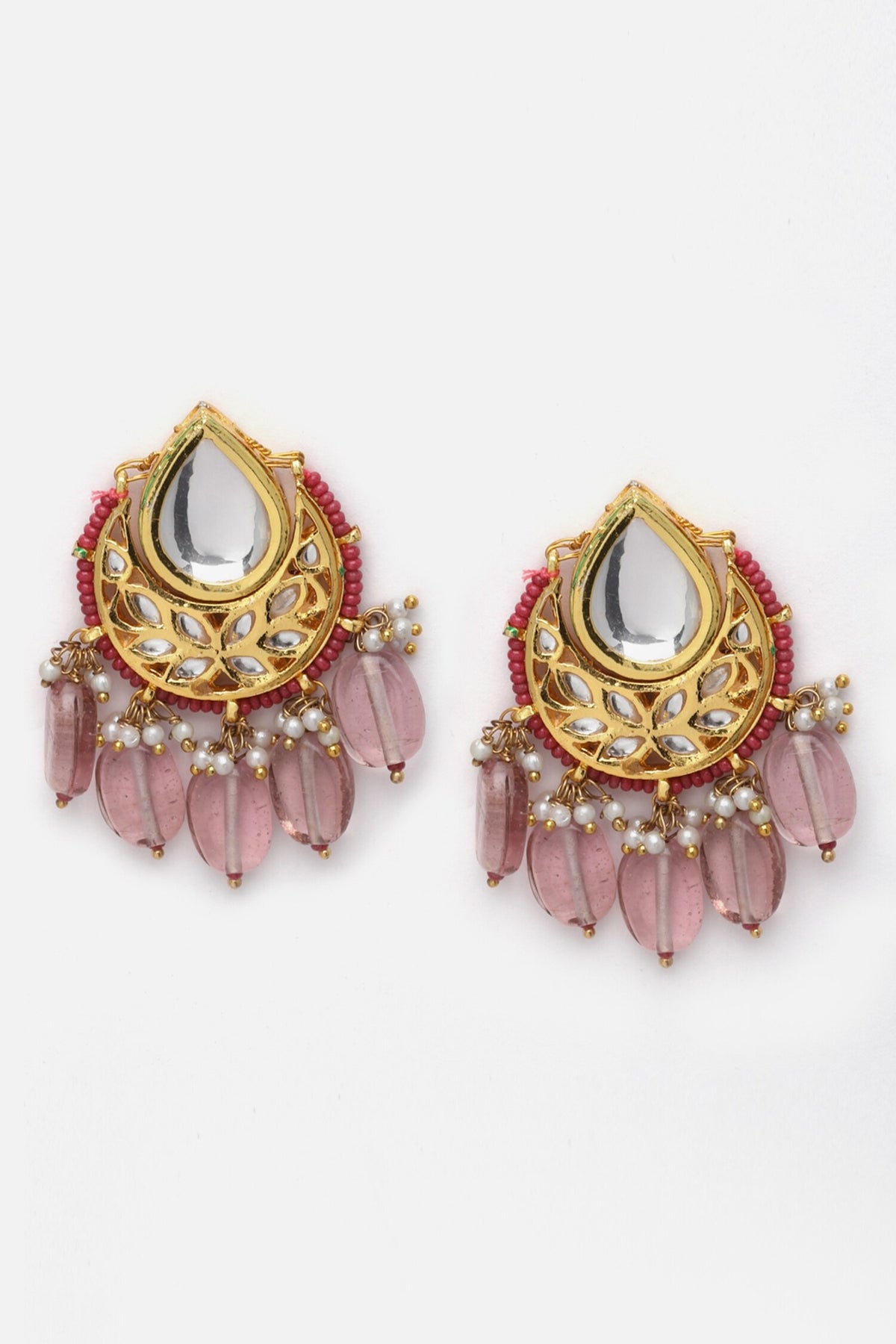 Tear Drop Shaped Pendant Necklace Set 