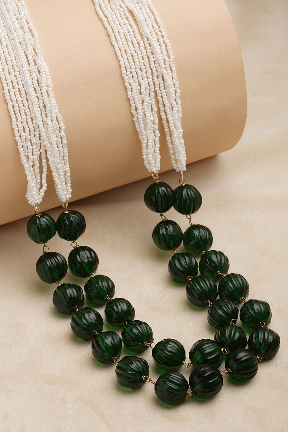 Pearl Embellished Layered Necklace 