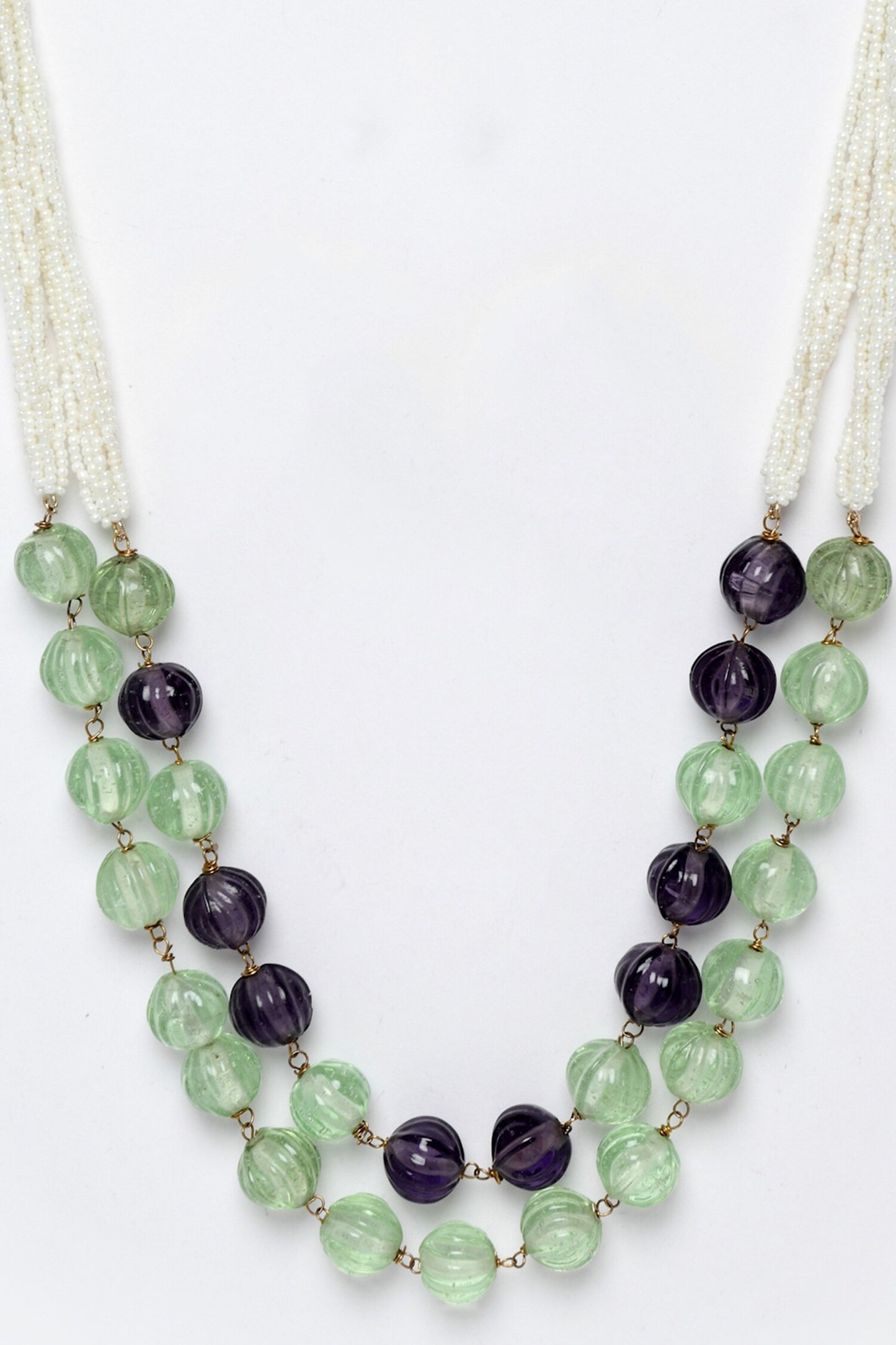 Stone Embellished Layered Necklace 