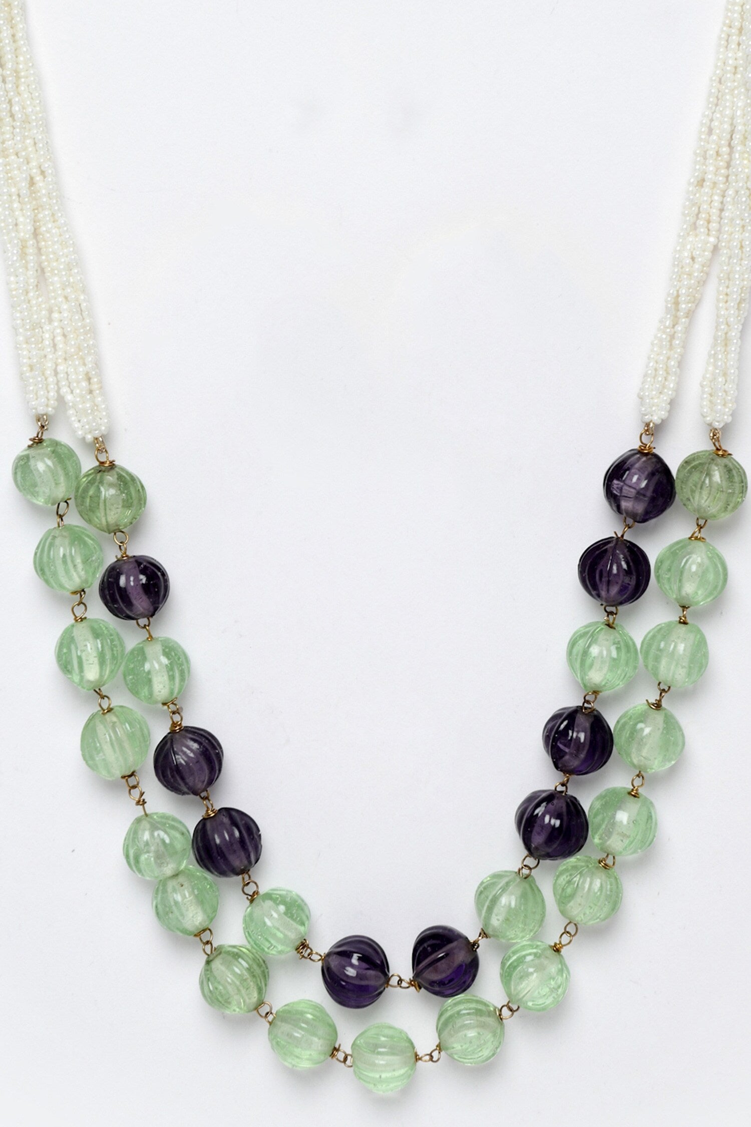 Stone Embellished Layered Necklace 