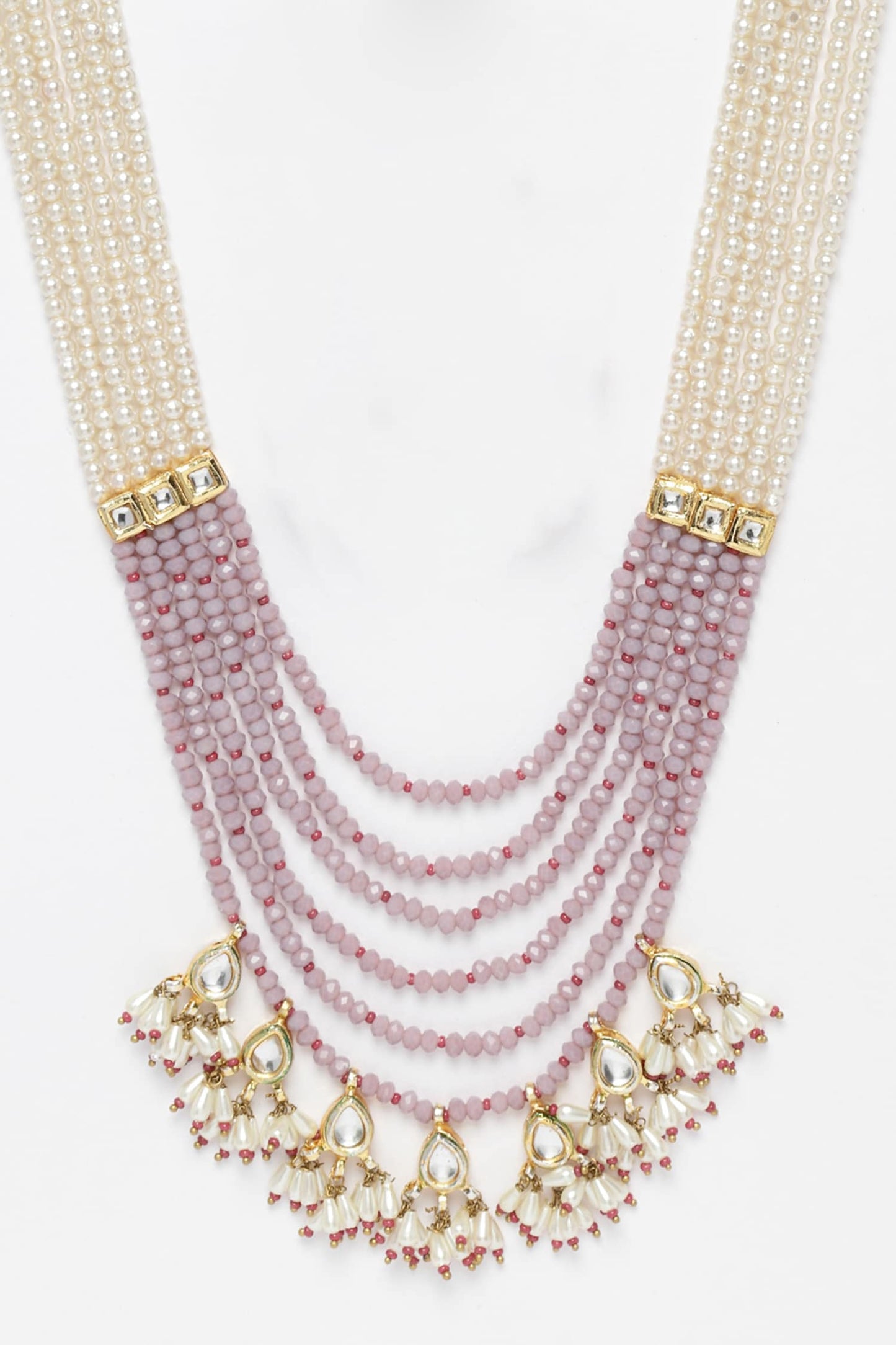 Bead Embellished Layered Necklace 