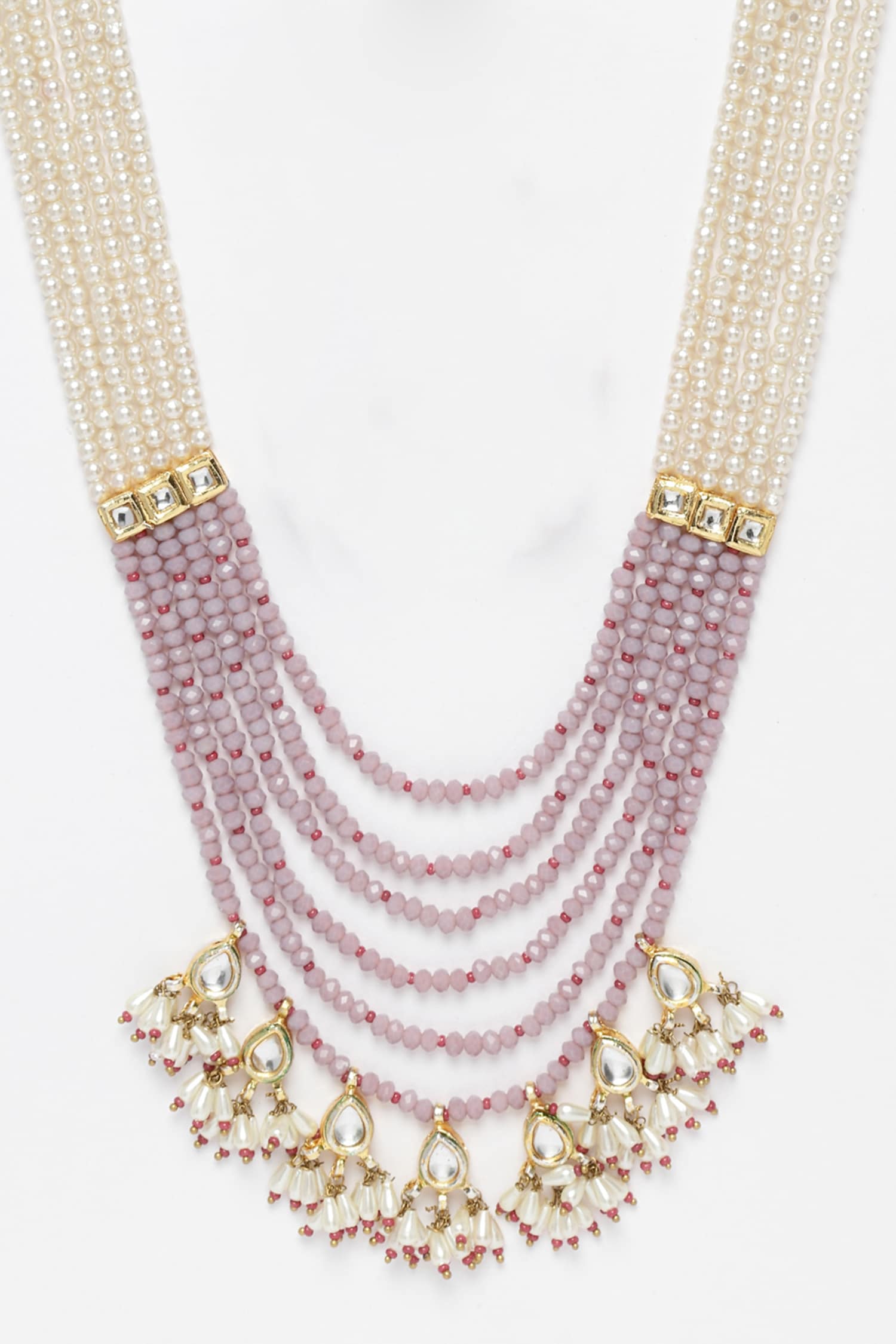Bead Embellished Layered Necklace 