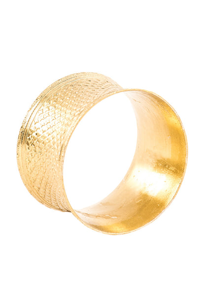 Gold-cuff Brass Napkin Ring (Set of 6)