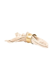 Gold-cuff Brass Napkin Ring (Set of 6)