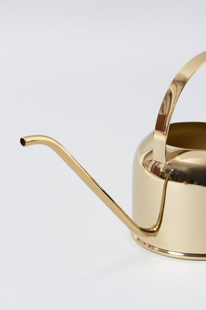 Gold Steel Watering Can (Set of 2)