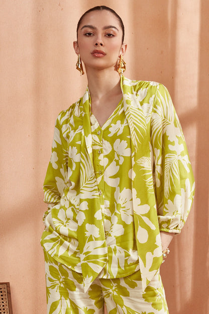Spring Green Bemberg Lenzing Modal Co-Ord Set