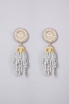 Gold Finish Jhumka Earrings
