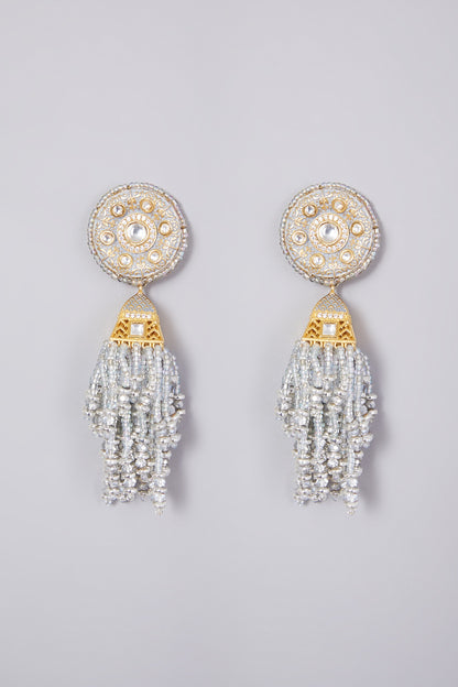 Gold Finish Jhumka Earrings
