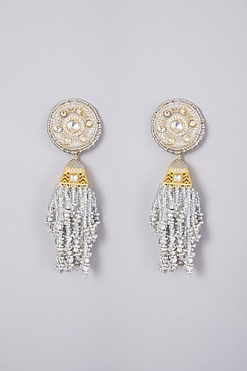 Gold Finish Jhumka Earrings