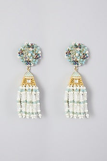 Gold Finish Meenakari Earrings