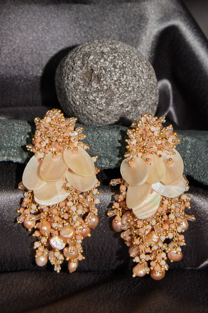 Gold Finish Handcrafted Stud Earrings