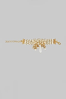 Gold Finish Pearl Bracelet