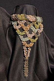 Gold Finish Beaded Hand Harness