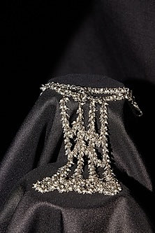 Gold Finish Beaded Hand Harness