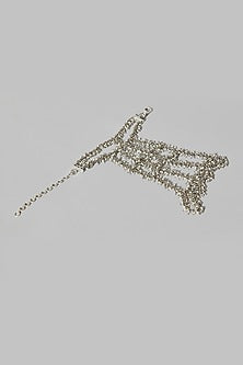 Gold Finish Beaded Hand Harness