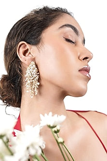 Gold Finish Dangler Earrings