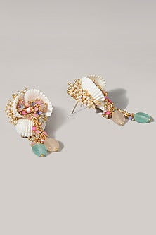 Multi Colored Pearl & Shell Stone Necklace Set